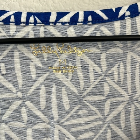 Lilly Pulitzer Etta Pullover Dress – Corsica Blue Easy Peasy – Size Medium - Picture 4 of 7